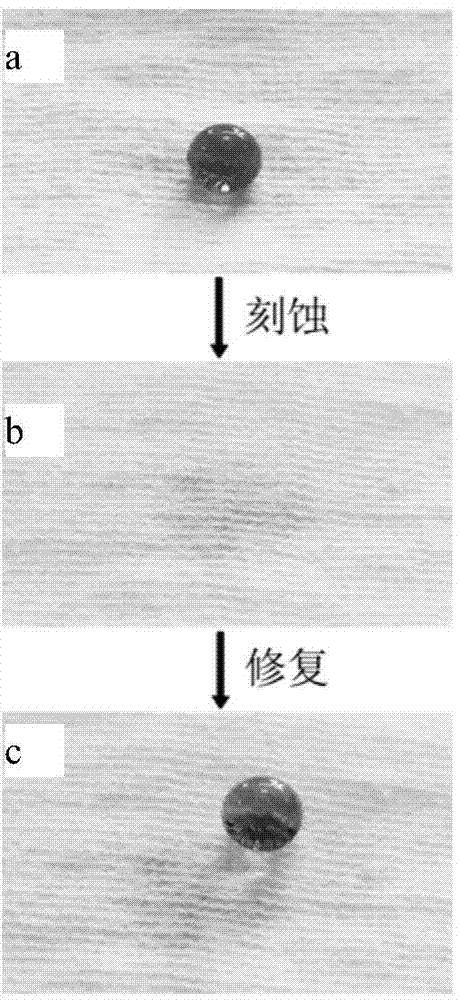 Production method of self-repairing super-hydrophobic flame retardation coat layer