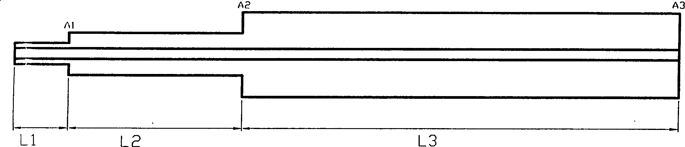 Miniature total pressure probe and its manufacturing method