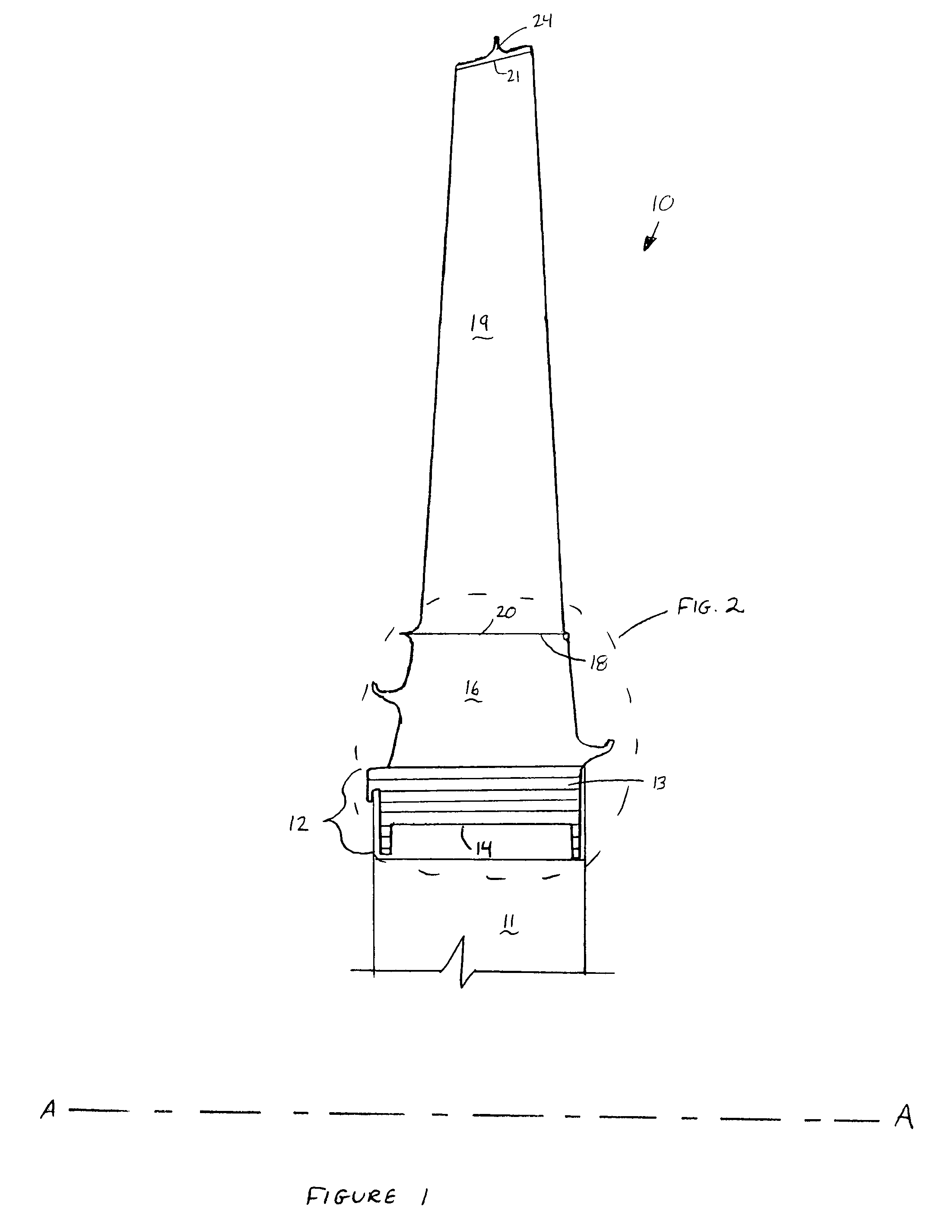 Turbine blade attachment lightening holes