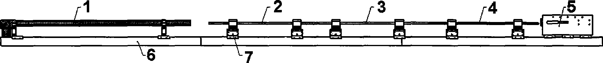 Differential pressure emission type multi-diameter separating Hopkinson pulling and pressing integrated rod