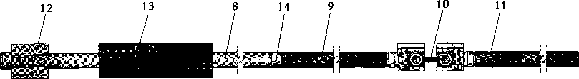 Differential pressure emission type multi-diameter separating Hopkinson pulling and pressing integrated rod