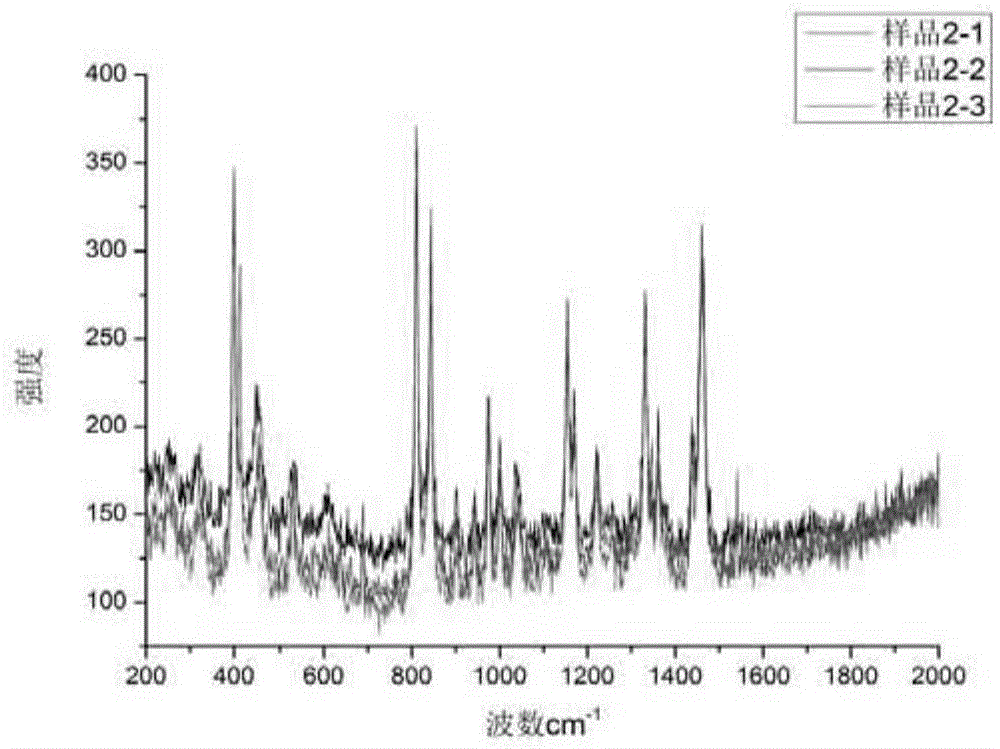 Method and system for identifying consistency of articles by using Raman spectroscopy