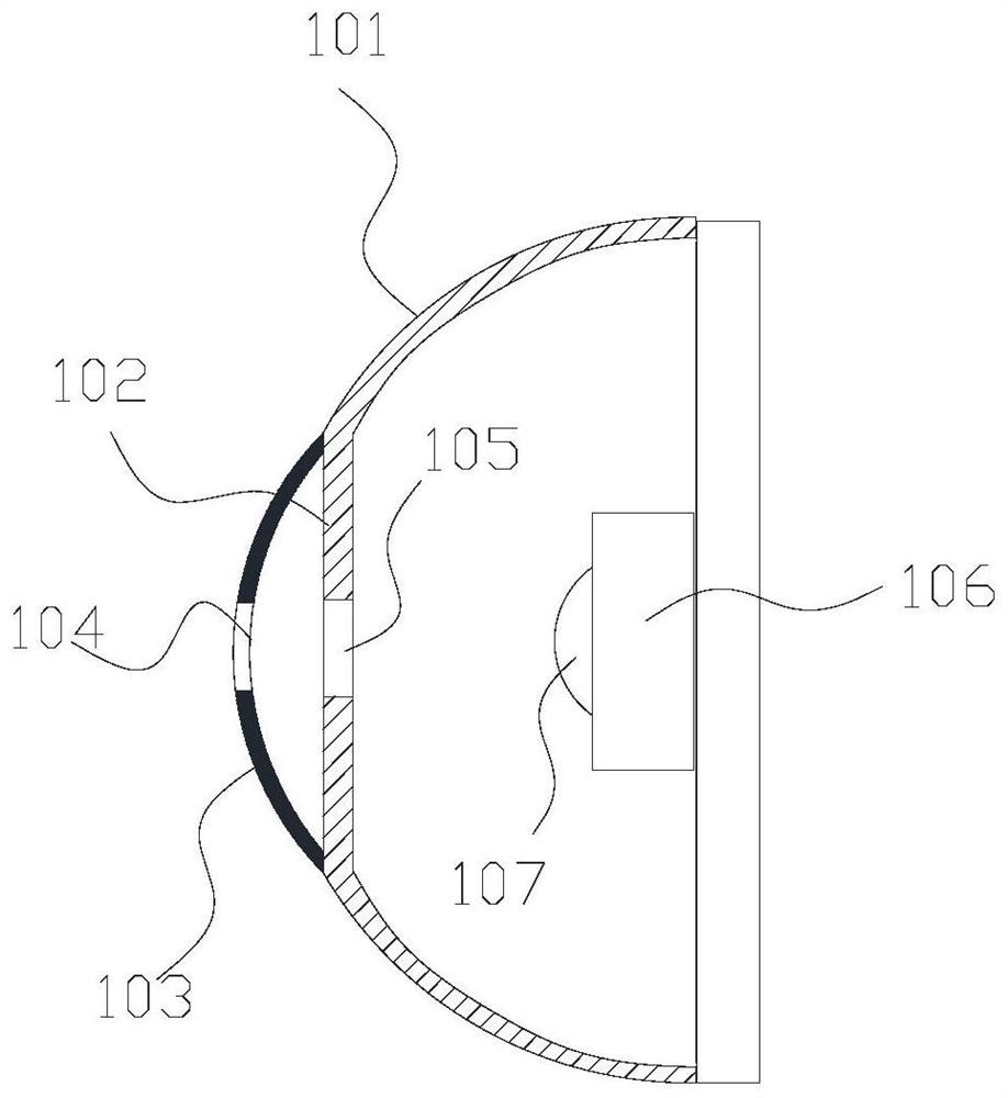 Artificial eye simulation device suitable for infant eyeball movement detection