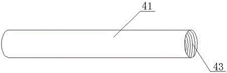 Adjustable thread tube carrying table structure