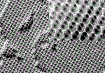 Perovskite thin-film solar cell with three-dimensional ordered mesopore support layer