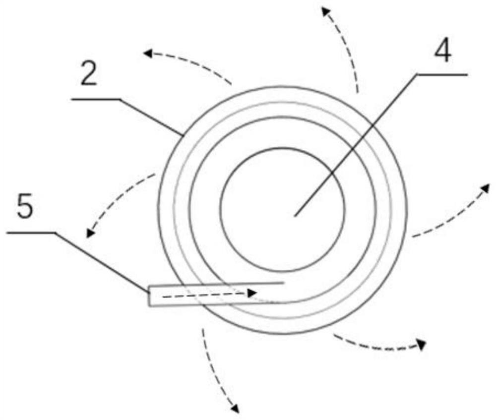 A mobile and adjustable rotary jet enhances the local ventilation device