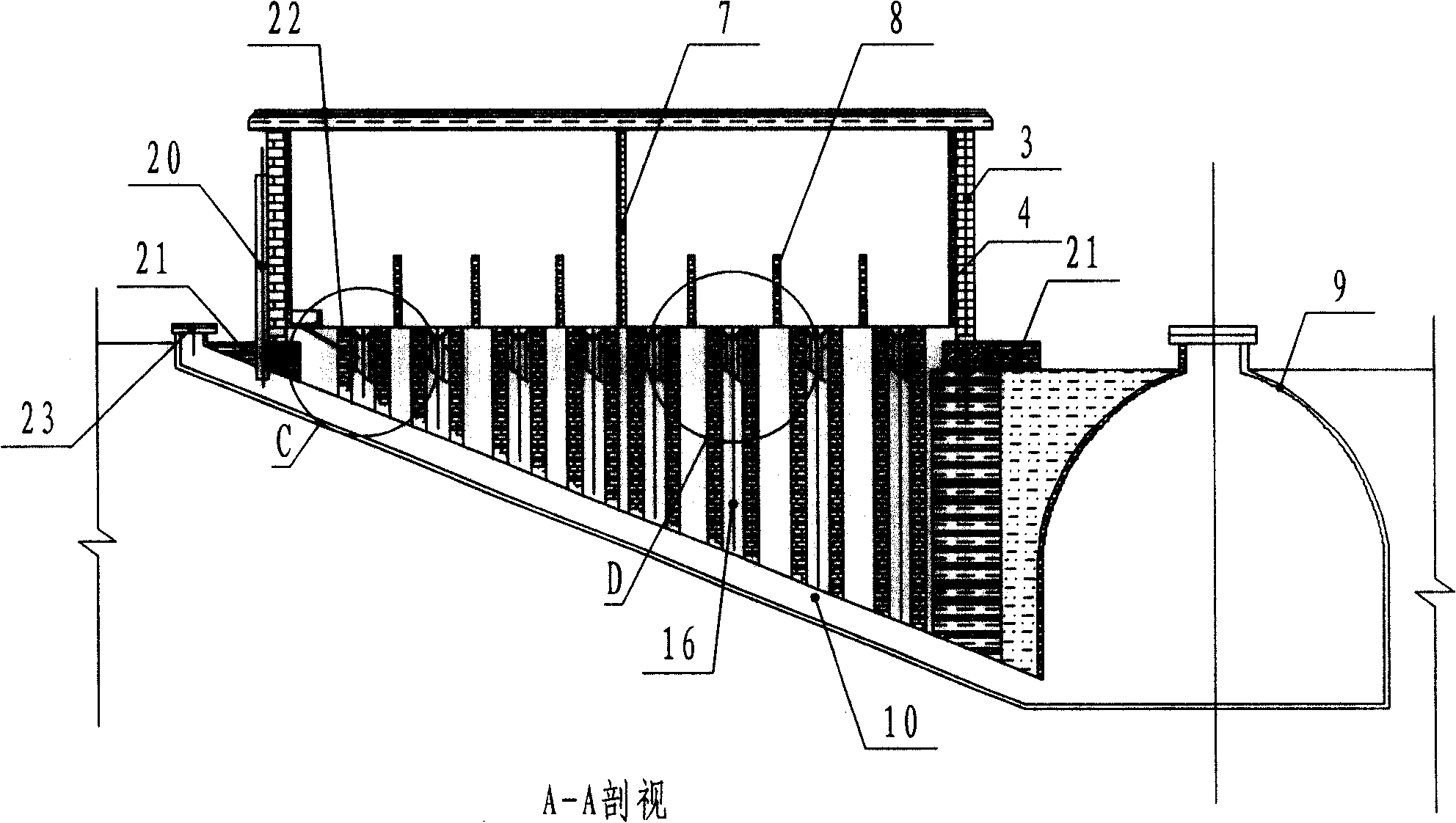 Self-flowing type dung or urine collecting environment protection public lavatory