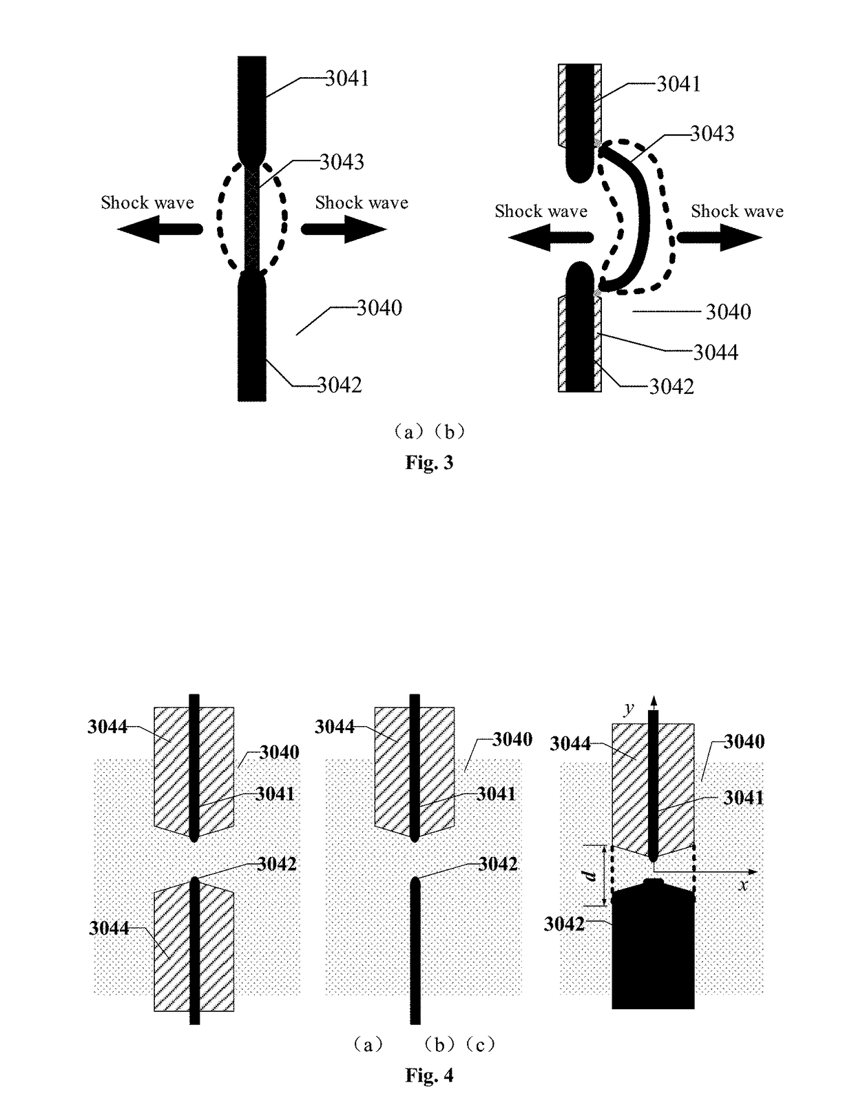 Pipeline descaling and rock stratum fracturing device based on electro-hydraulic pulse shock waves