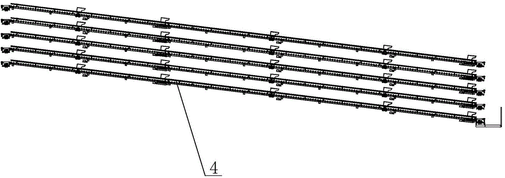 Yoghourt refrigerating automatic storage and transport sorting system based on sliding stocking up channel