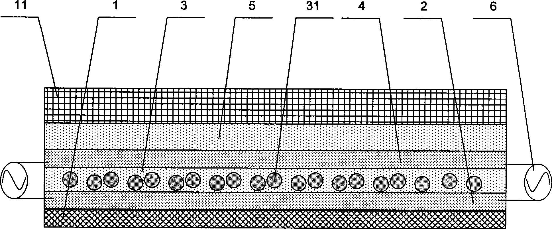 Flat panel display device with heating structure