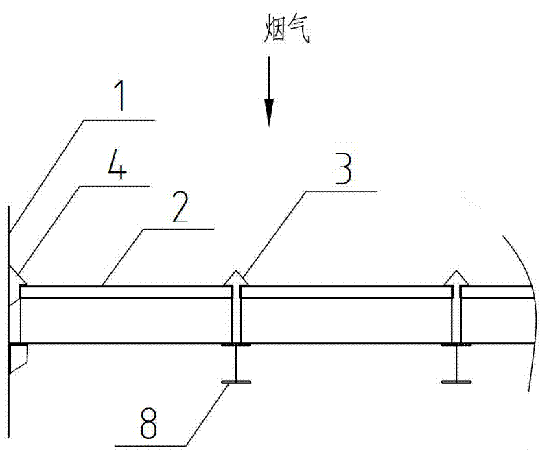 Modular selective catalytic reduction (SCR) denitration rectification grating device