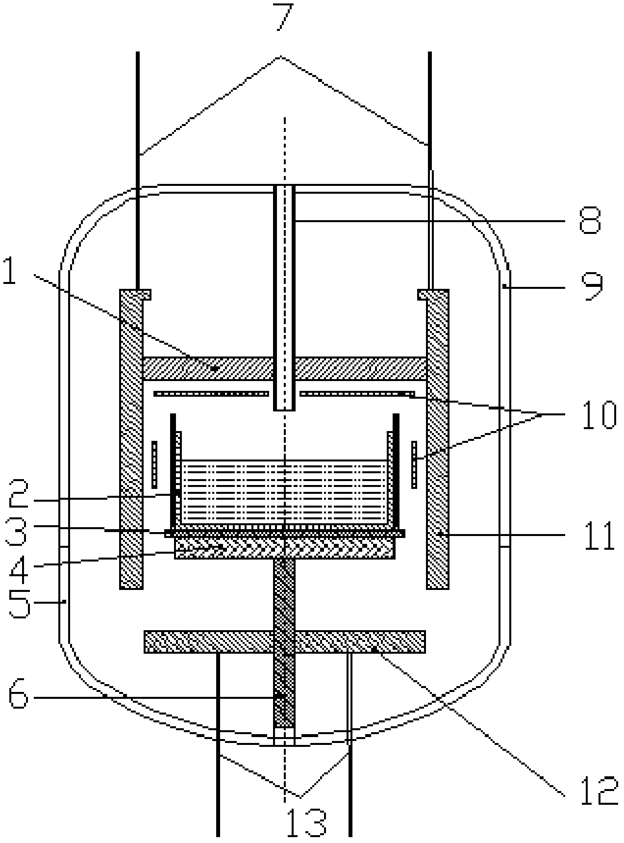 Method and thermal field for growing ingot polycrystal silicon by adopting directional solidification method