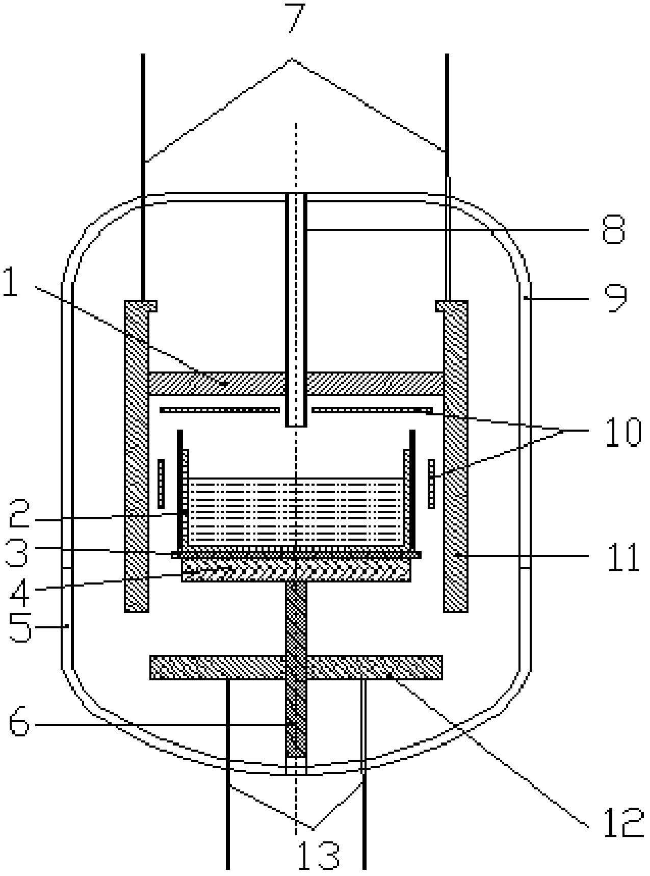 Method and thermal field for growing ingot polycrystal silicon by adopting directional solidification method