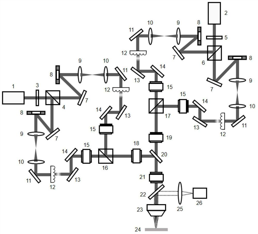 Parallel direct writing device based on ten-thousand-beam independent controllable laser dot matrix generation