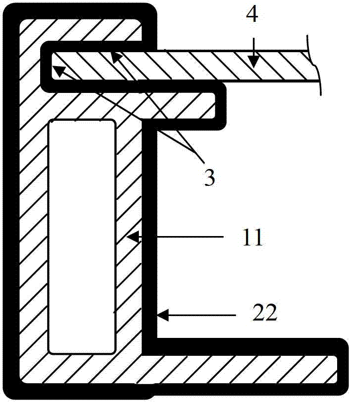 Composite material section bar as well as preparation method and application thereof in preparation of solar photovoltaic module