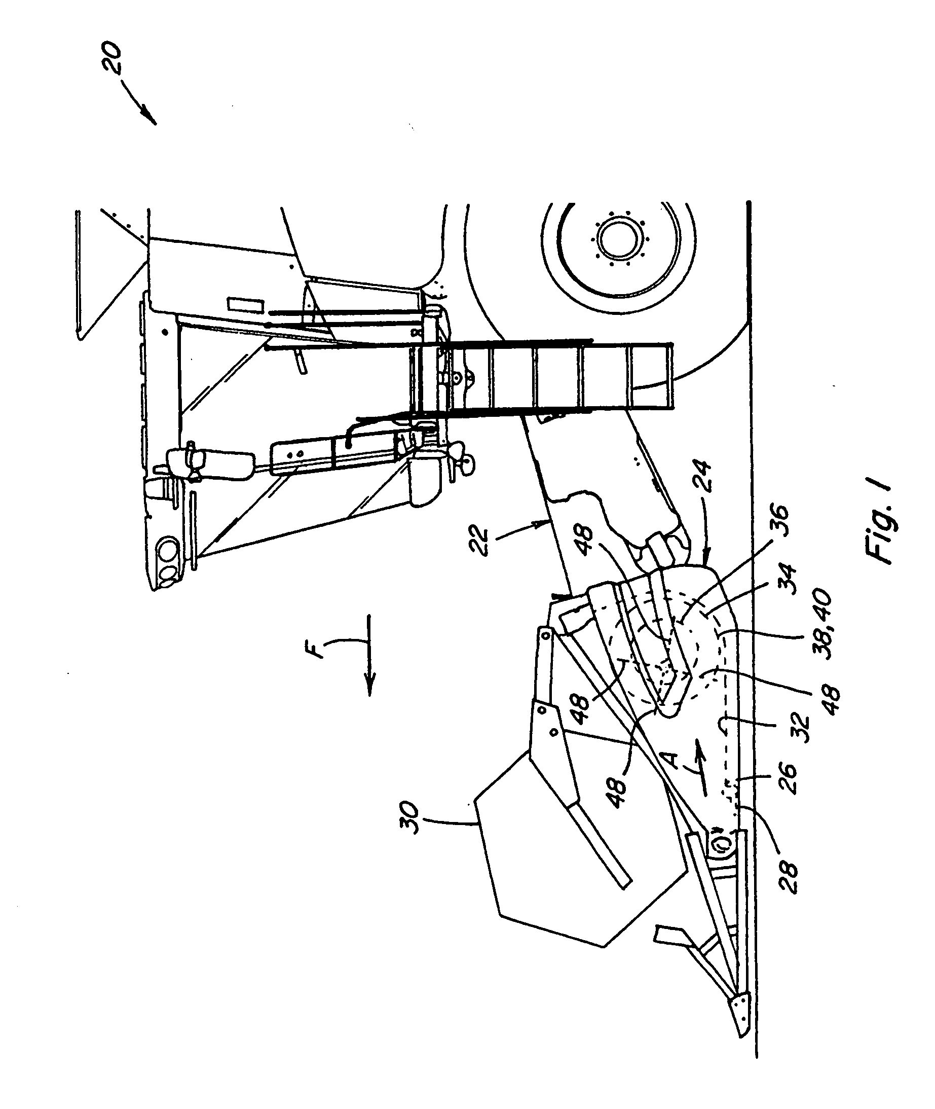 Auger finger with resilient elastomeric retainer retractor at breaking point