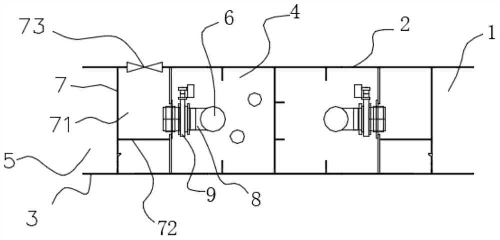 Ballasting structure and ballasting method of cargo hold