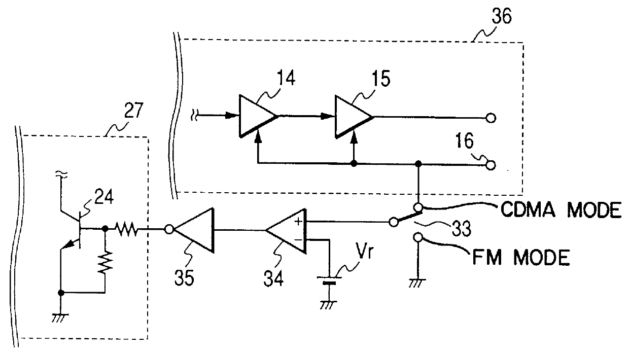 Reception circuit for cellular telephone