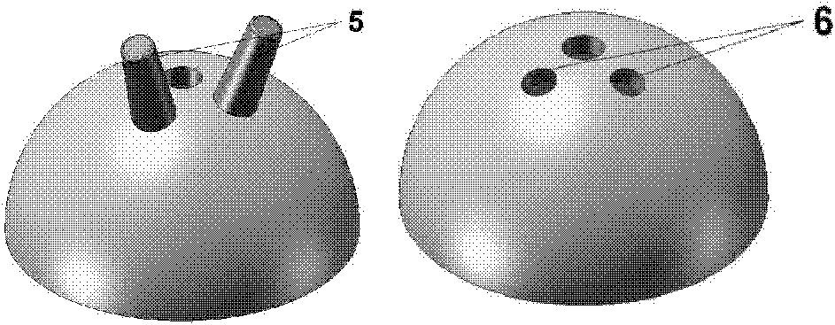 Acetabular prosthesis of artificial hip joint with rotational ellipsoid joint interface