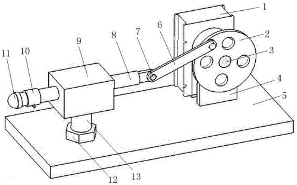 Waveform-variable automatic impact device for modal test