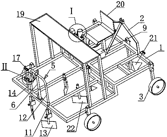 Semi-automatic selenium sand melon transplanter