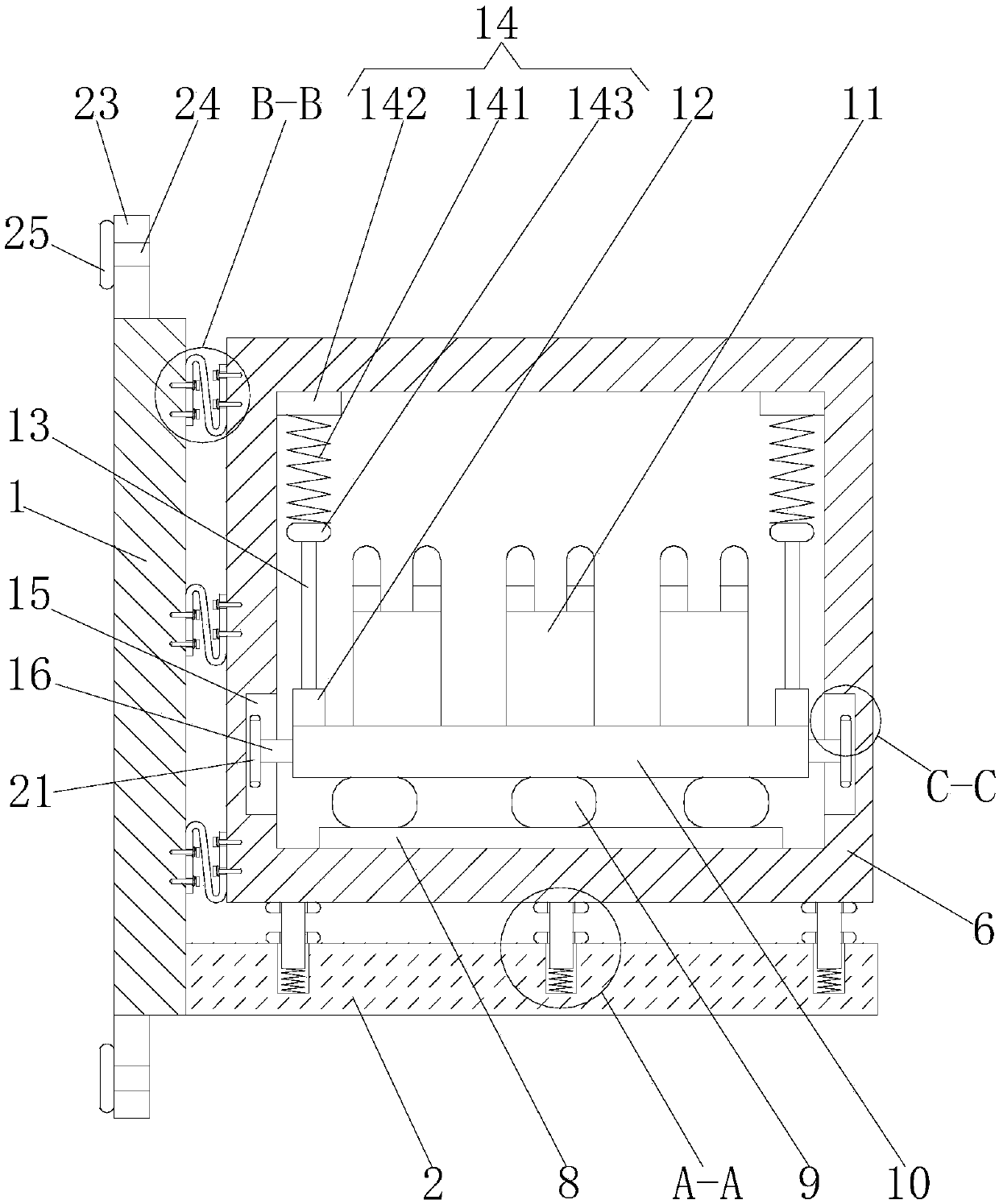 Installing box for high-voltage electrical apparatus