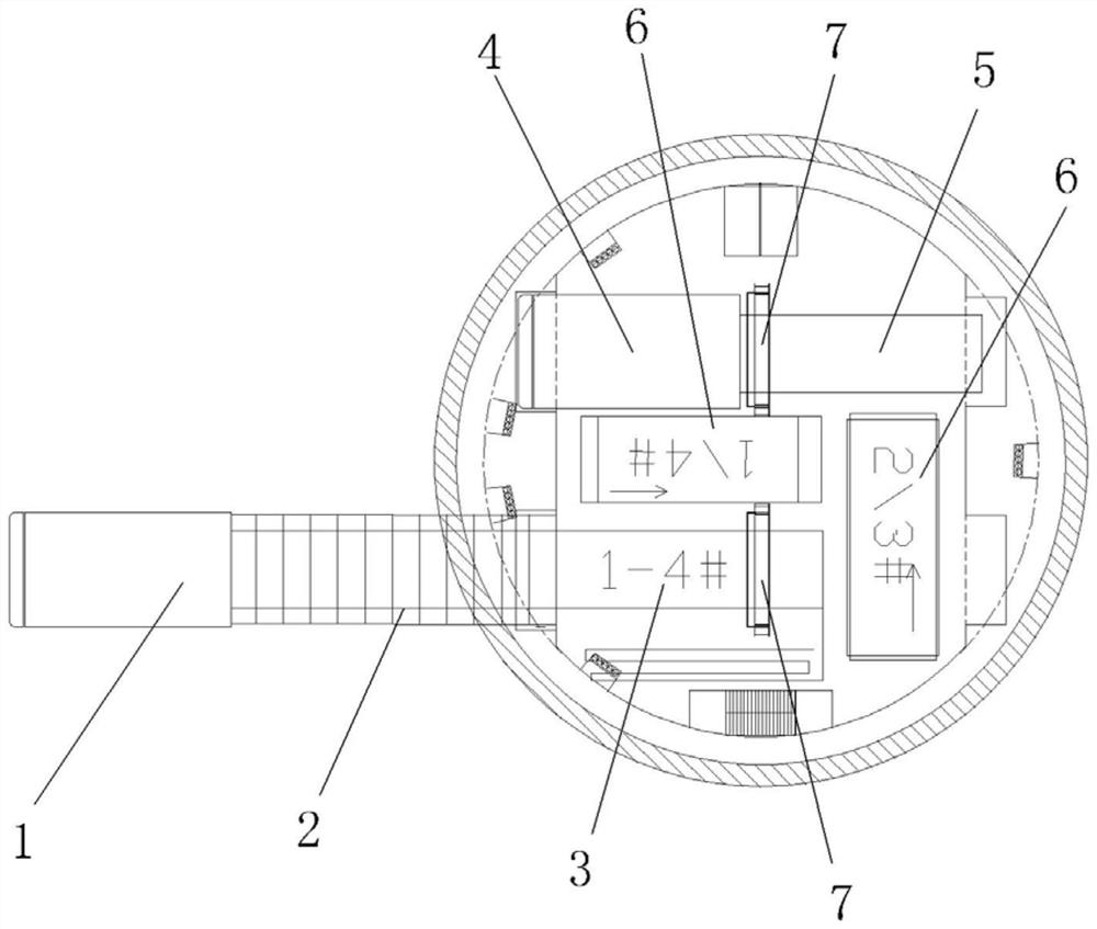 A split-start construction method for double-line shield tunneling in ultra-deep circular shafts