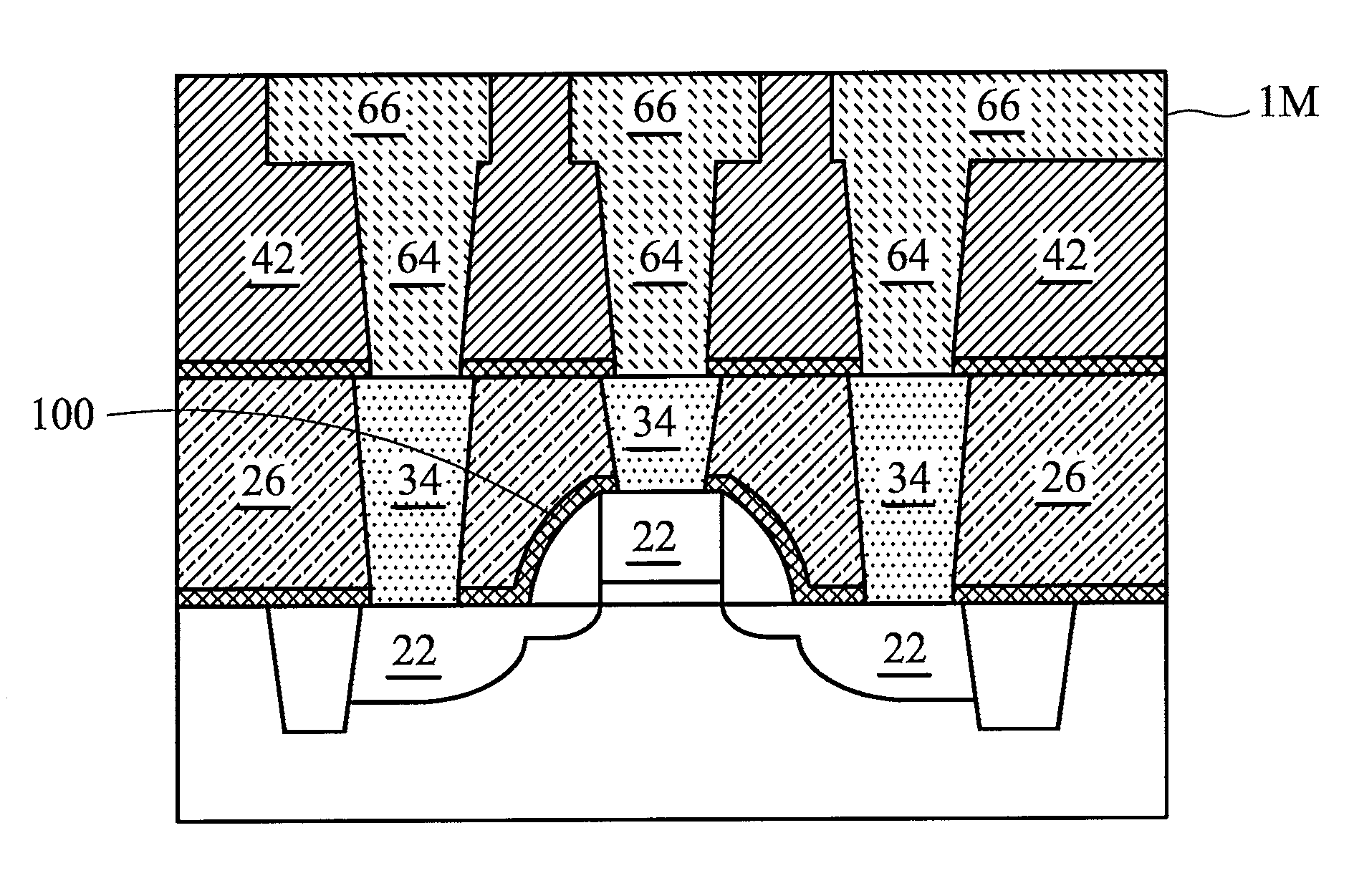 Method for Stacked Contact with Low Aspect Ratio