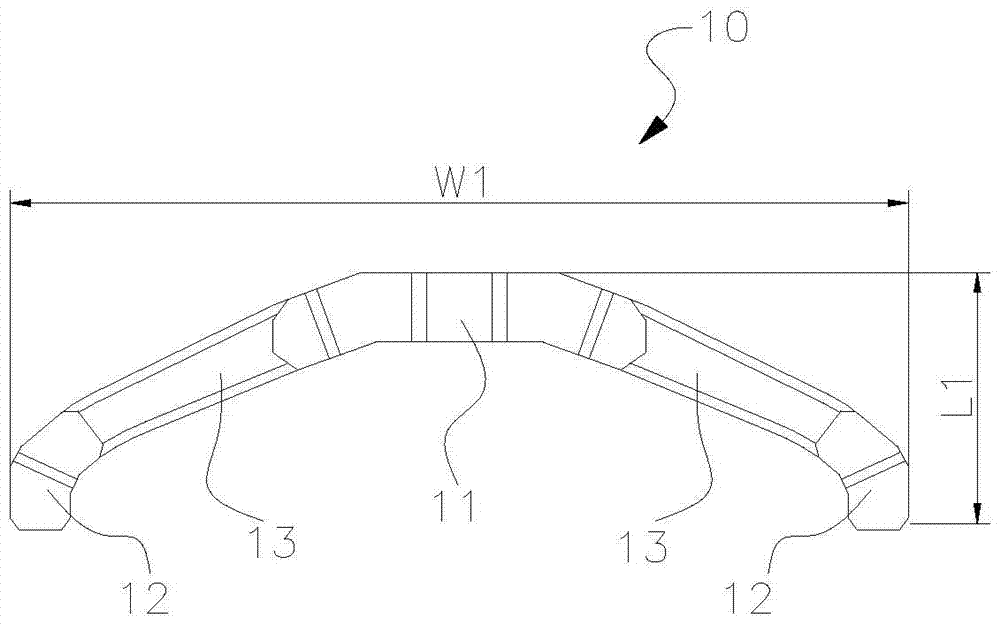 Fat tire tread pattern structure