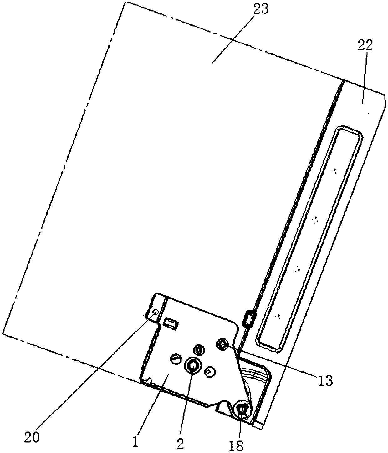 Refrigerator door hinge with damping buffering structure