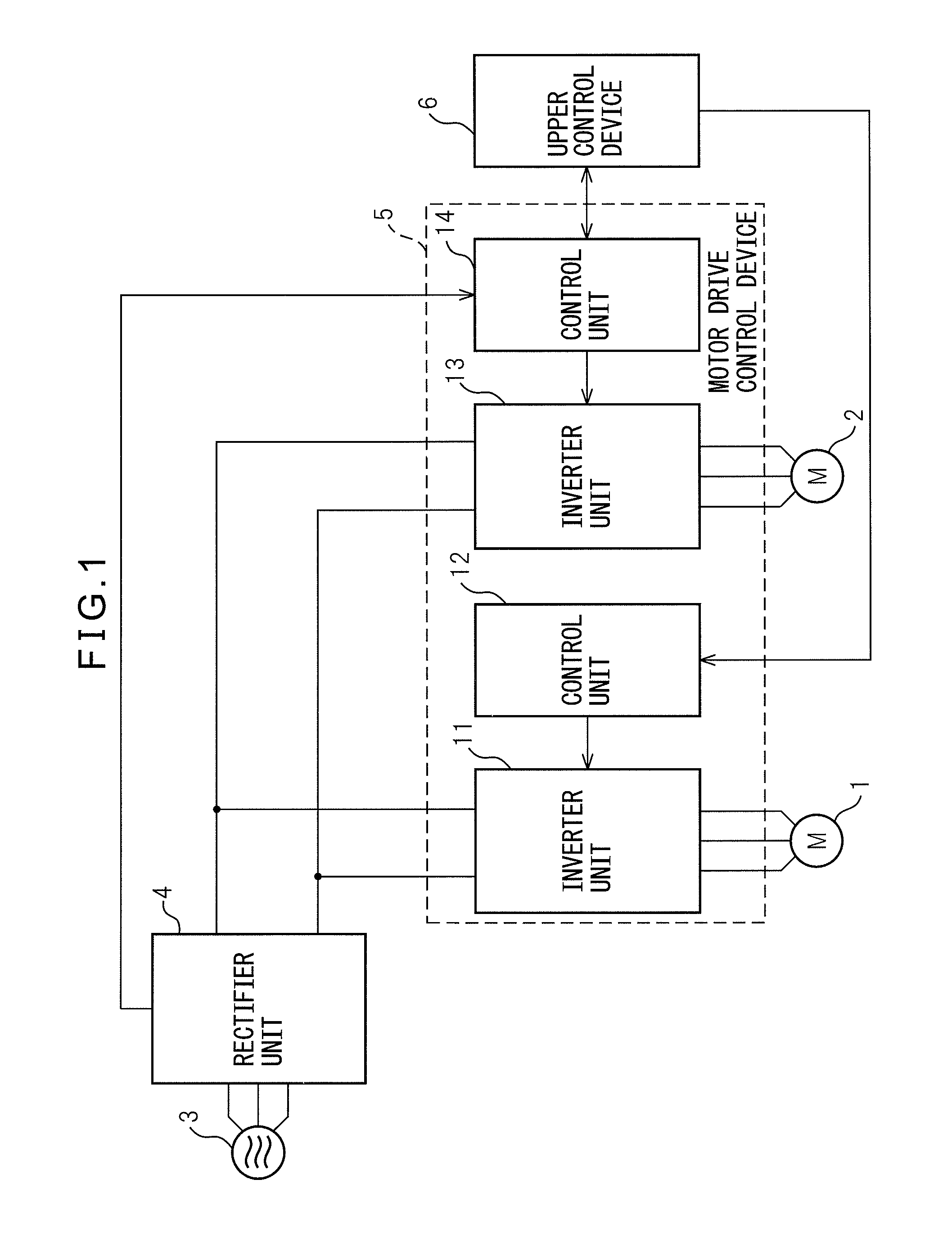 Motor drive control device for limiting output of motor