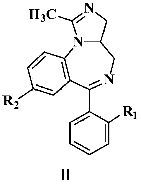 Method for preparing benzodiazepine compounds