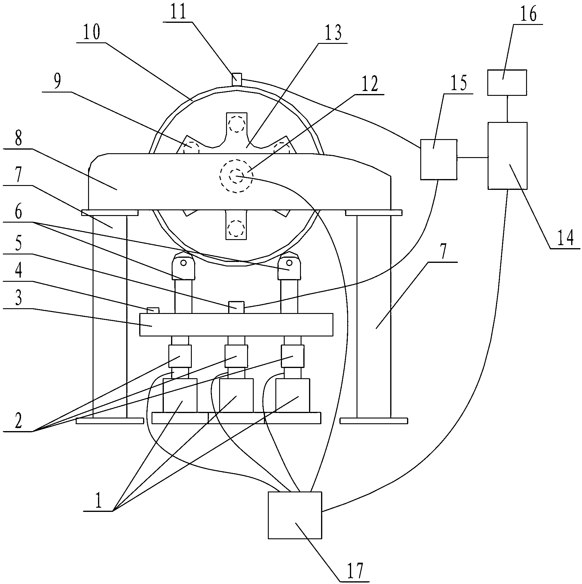 System and method for testing barycenter of road roller steel wheel and vibration amplitude uniformity of road roller steel wheel