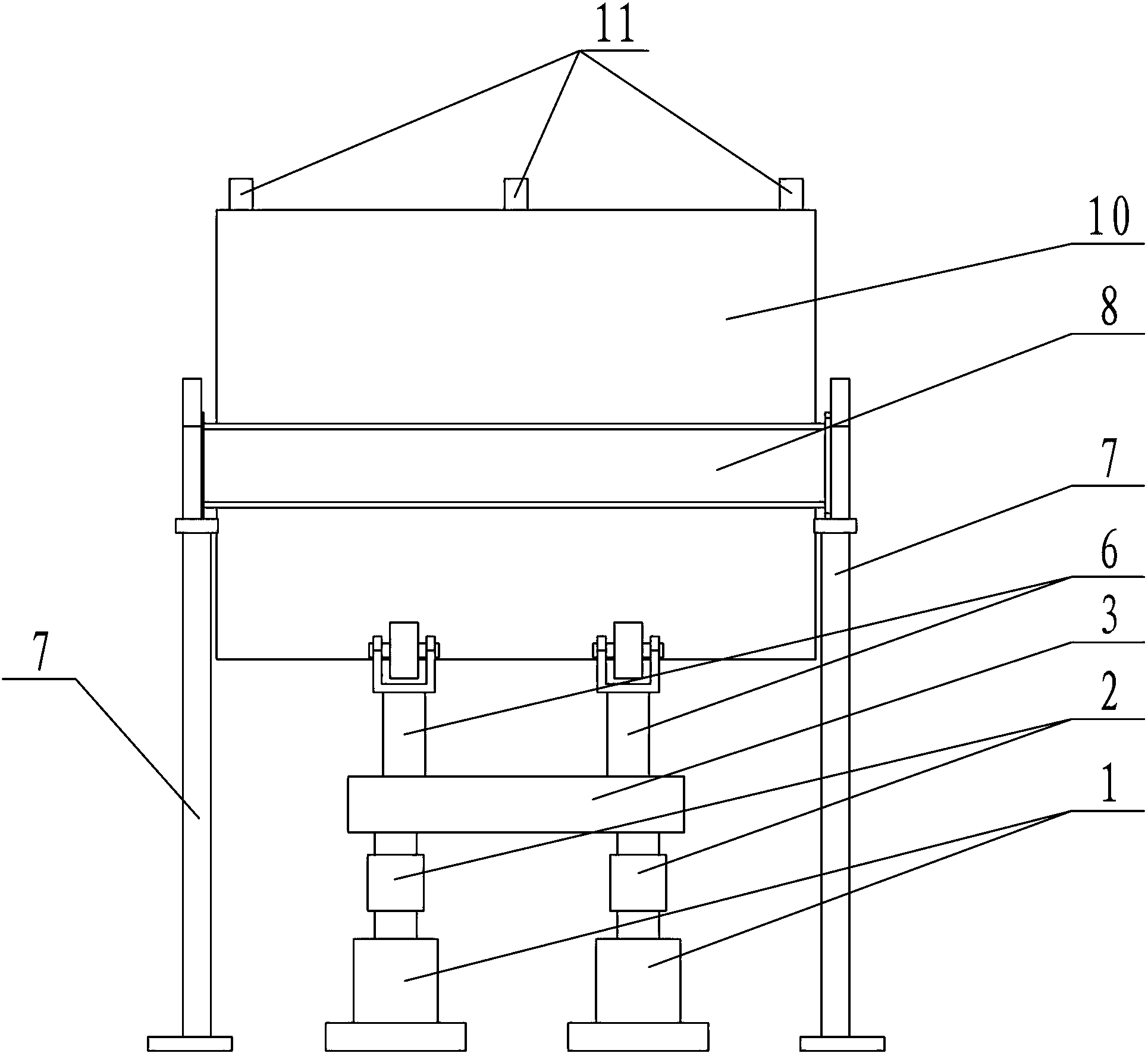 System and method for testing barycenter of road roller steel wheel and vibration amplitude uniformity of road roller steel wheel