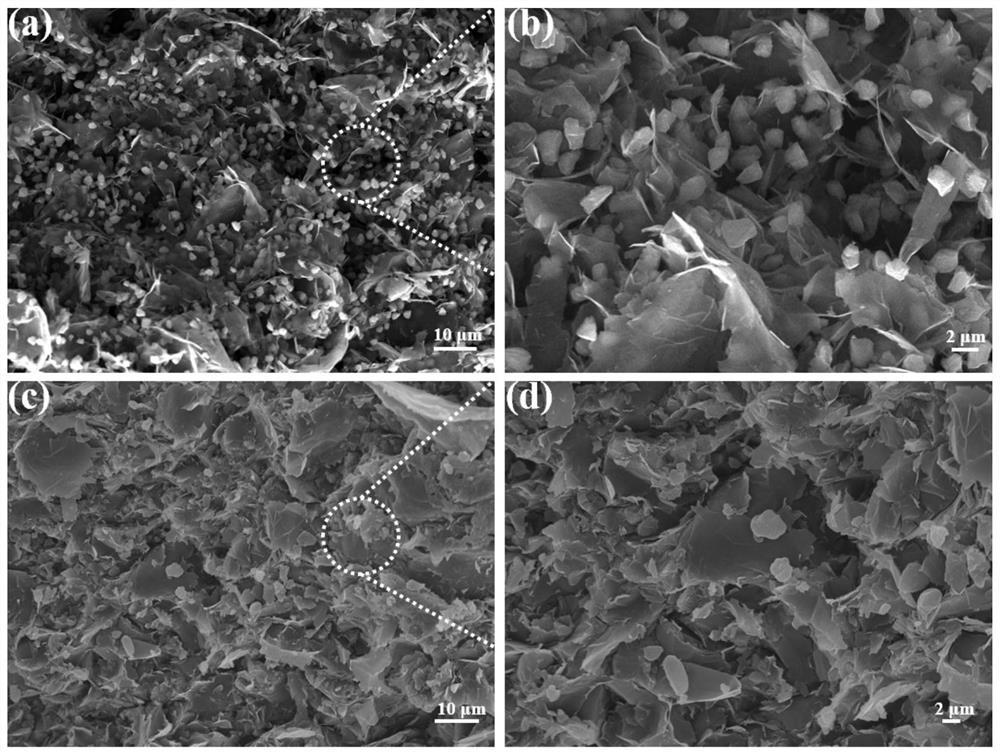 Preparation method of diamond-loaded graphene thermal interface material for heat dissipation of electronic device