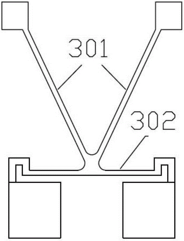 Double-mass-block tuning fork angular rate gyroscope with structure decoupling capacity