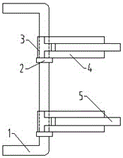 Inserting connection type article holding rack