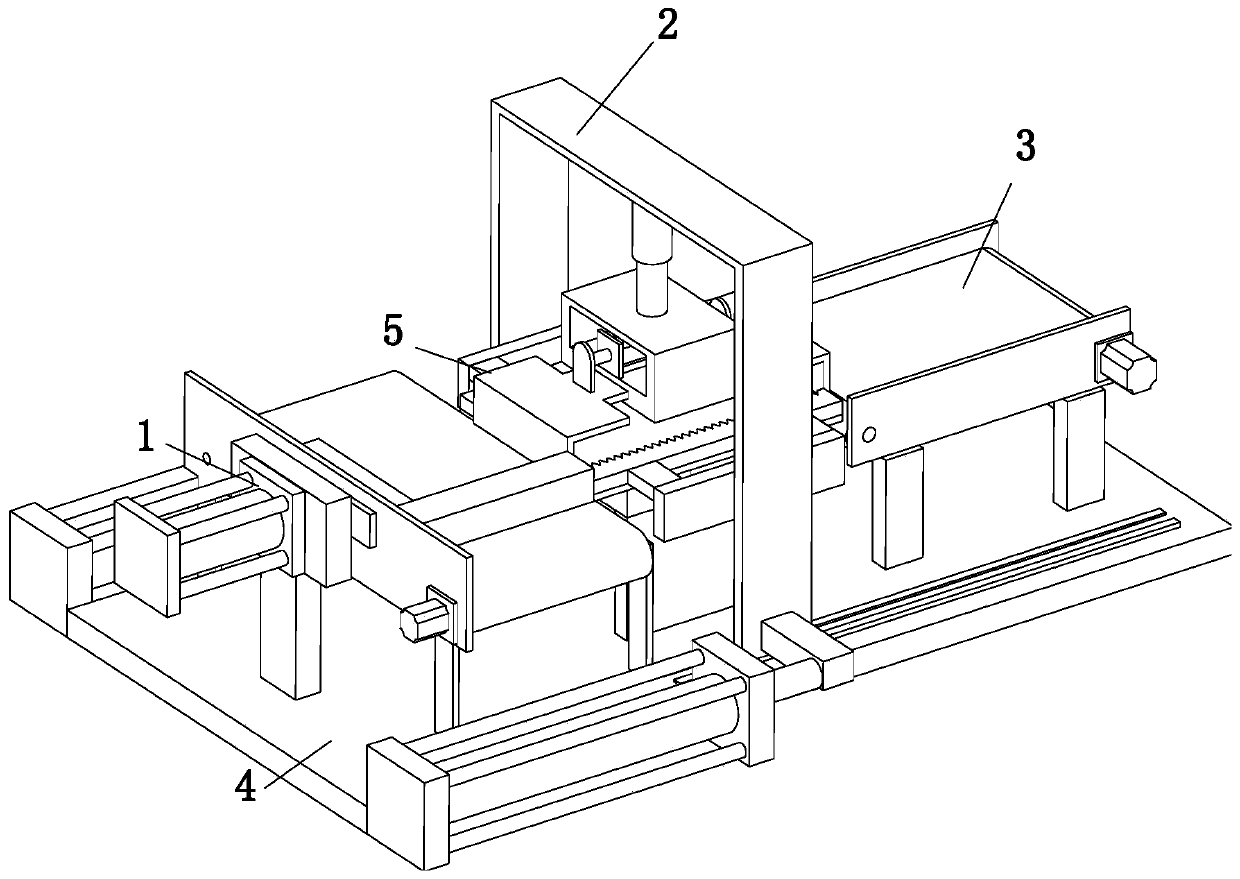 Sheet feeding and discharging device for car glass production