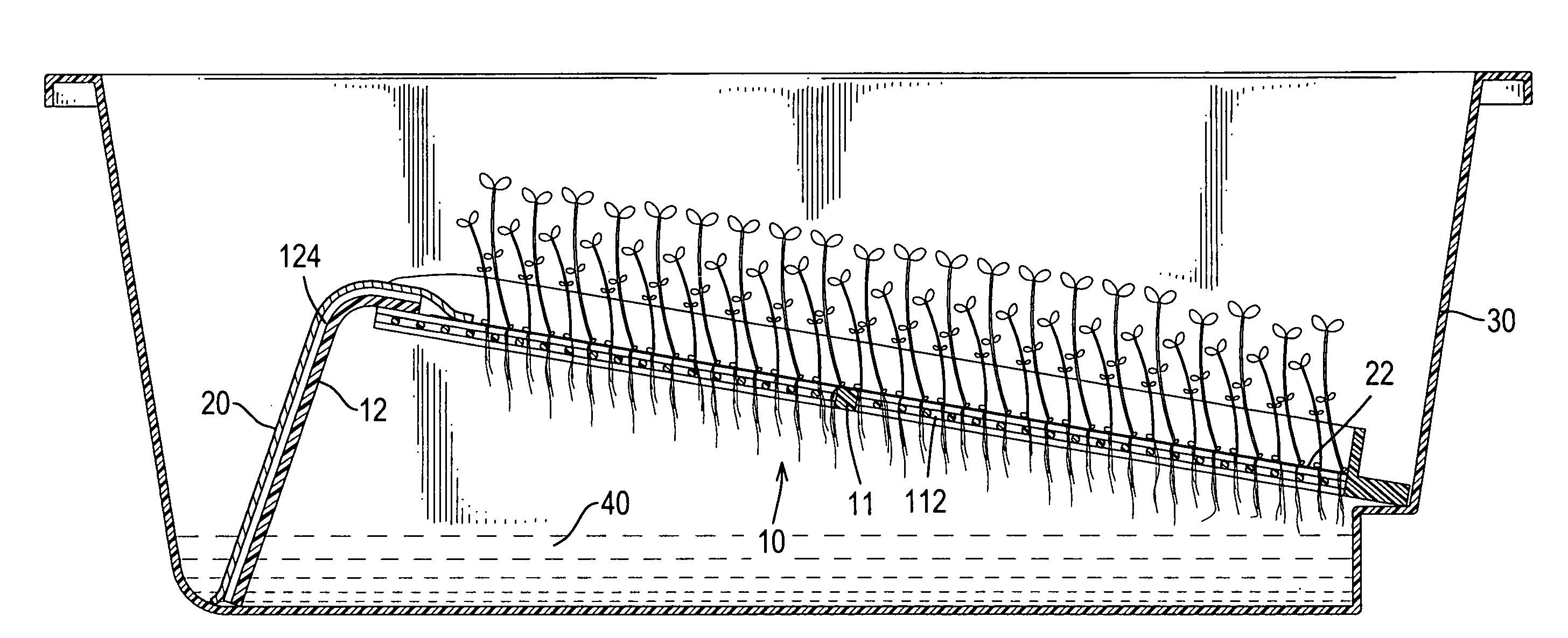 Self-watering breeding device