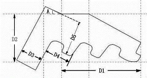 Ultrasonic imaging detecting method of mushroom type root part of blades of steam turbine and phased array energy transduction device