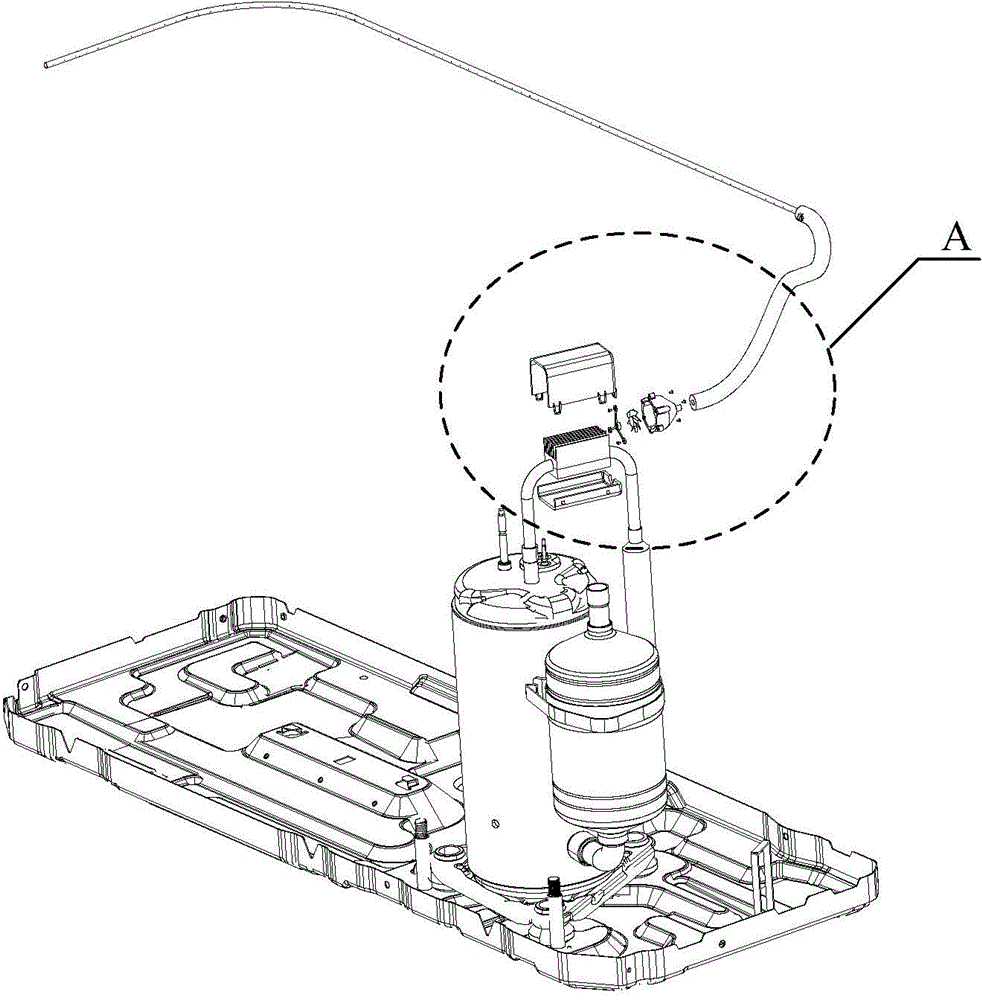 Outdoor unit defrosting device and air conditioner