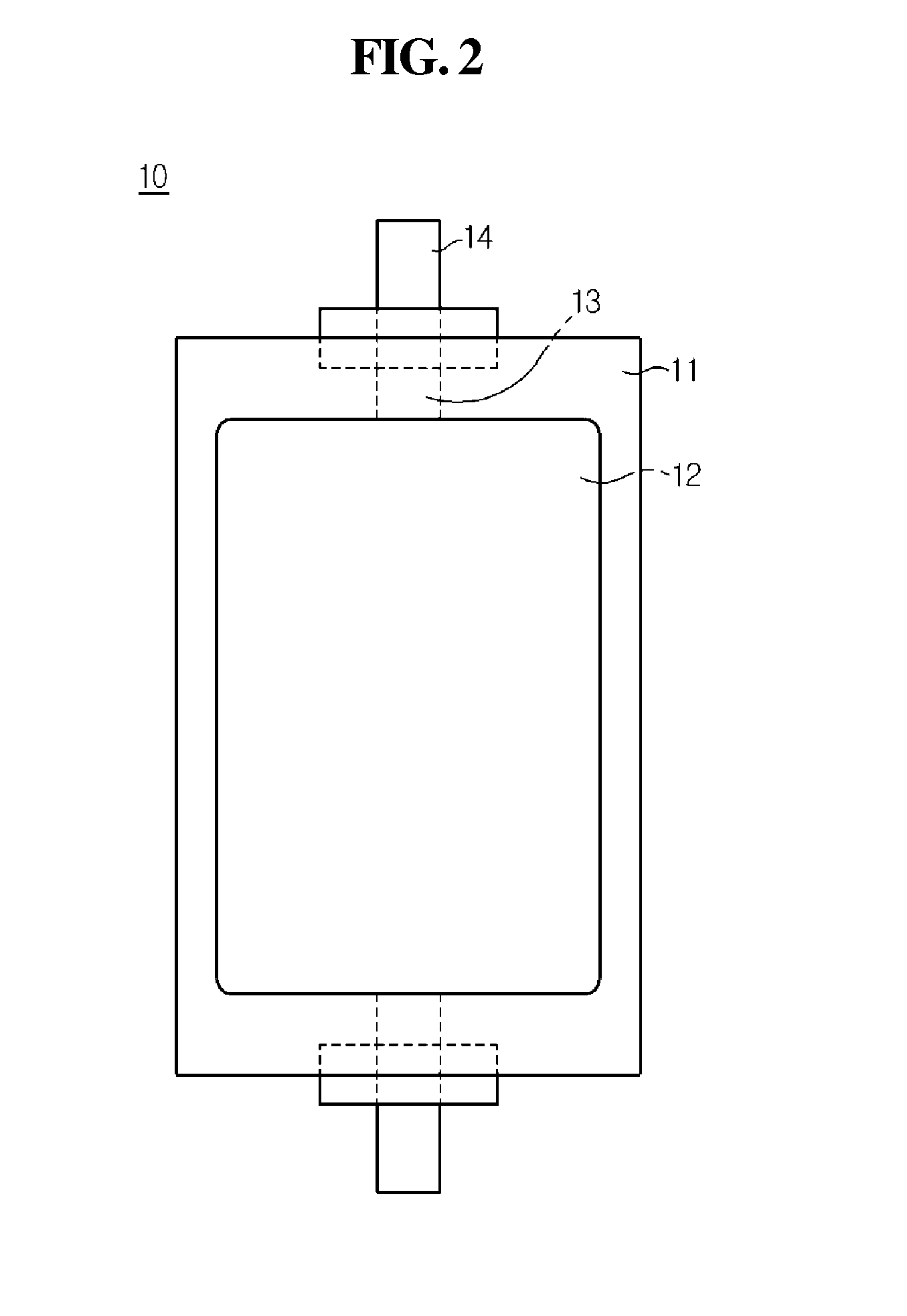 Lithium secondary battery without the need of gas removal process