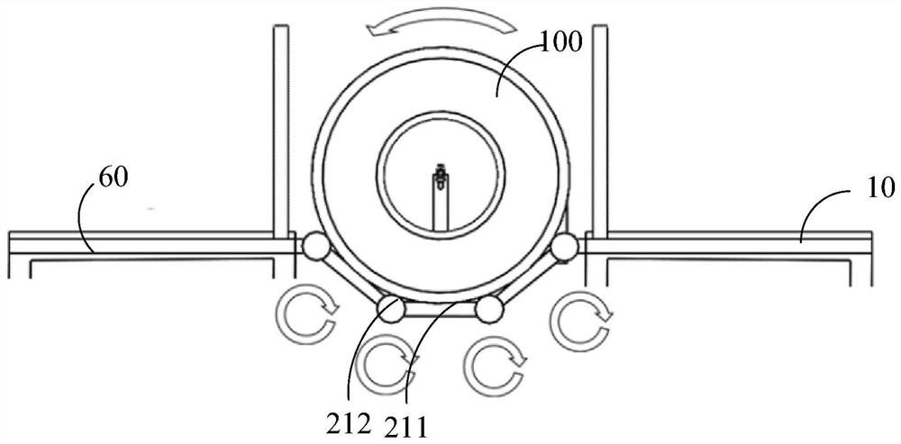 Tire flaw detection device