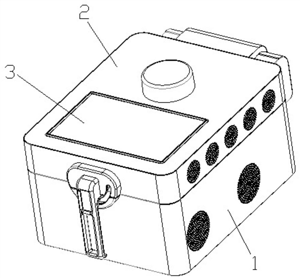 Internal display module of intelligent oven