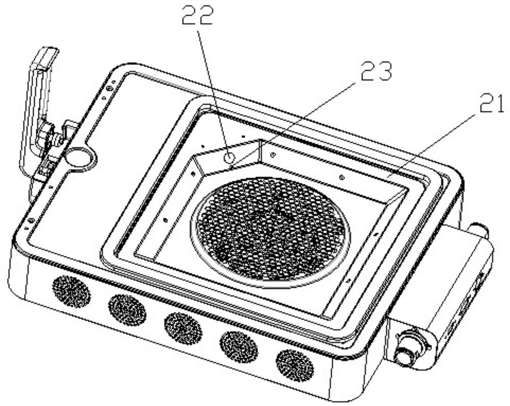 Internal display module of intelligent oven