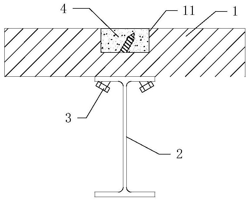 A steel-wood hybrid connection structure