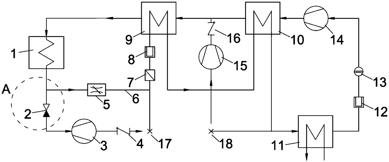 Closed purge system and method applicable to supercritical carbon dioxide Brayton cycle