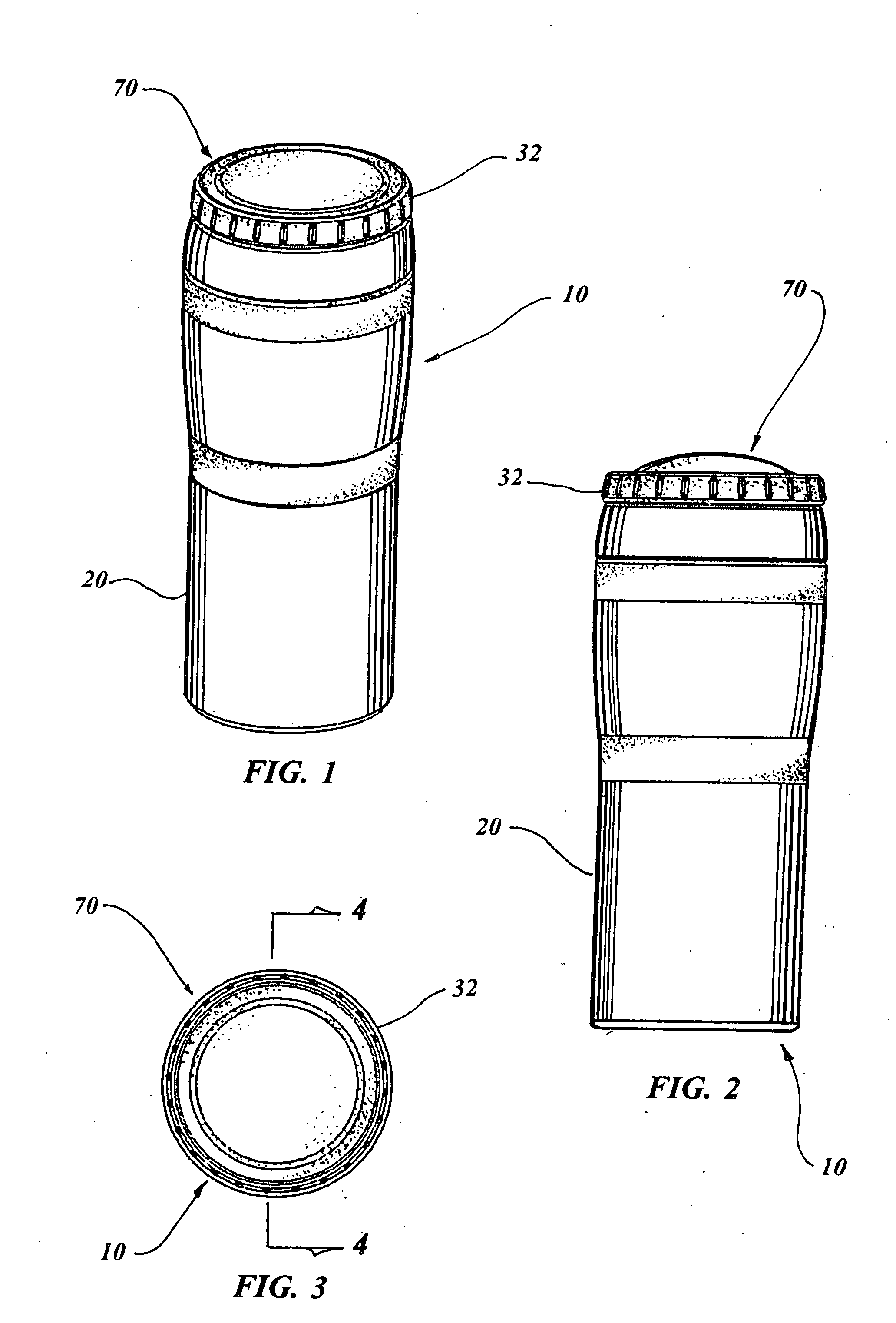 Protein supplement beverage shaker