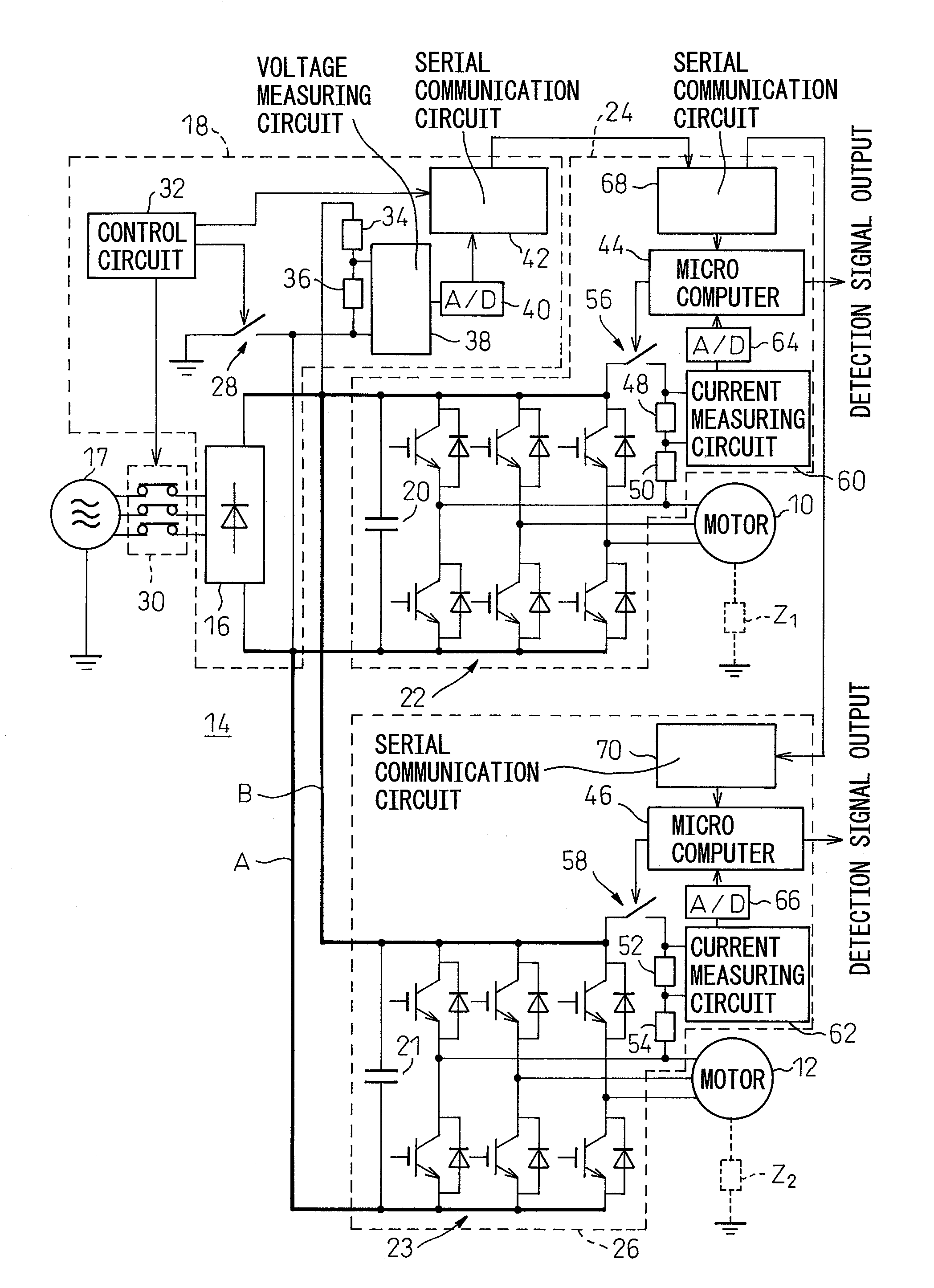 Motor insulation deterioration detection device