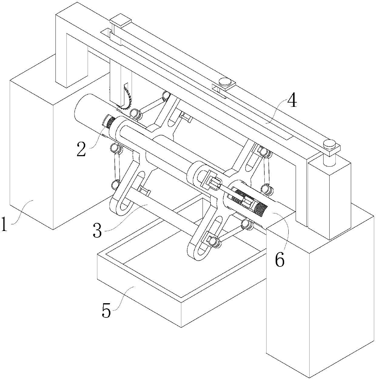 Novel automation rope fixed-length cutting-off device